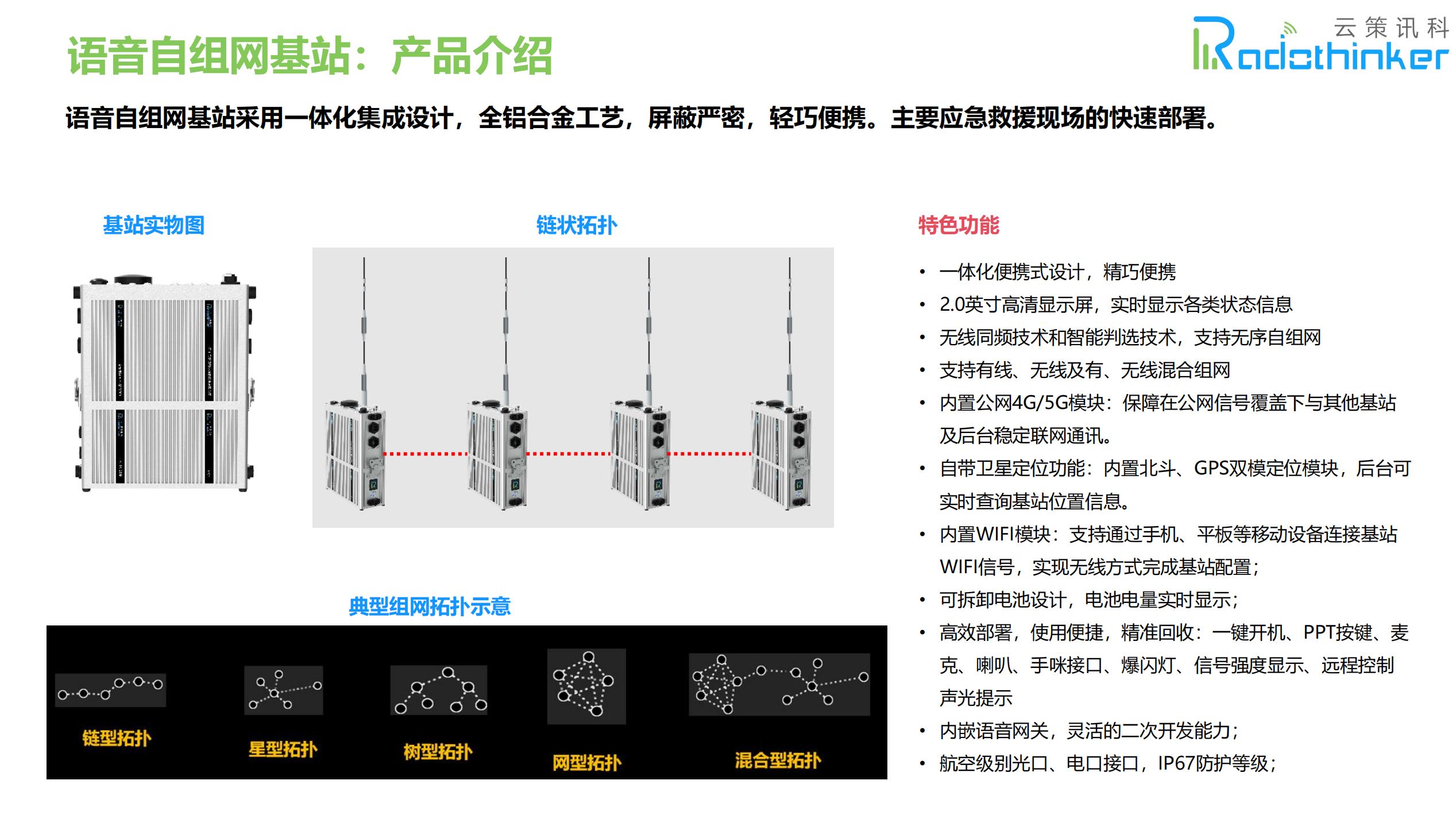 云策訊科 自組網 和 融合通信解決方案